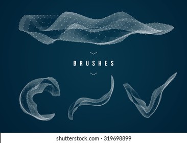 Abstract geometric technology design element. 