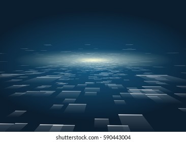 Abstract geometric technology design element.