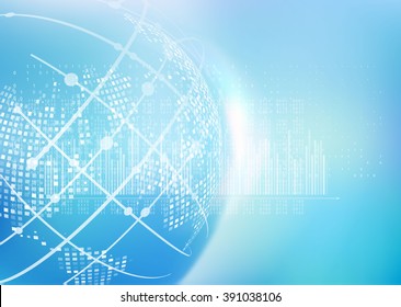 Abstract geometric technology graphic elements. 