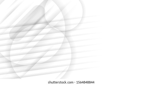 Abstract geometric technology modern white and gray color background, design vector