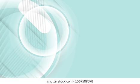 Abstract geometric technology modern white and Aqua blue color background, design vector