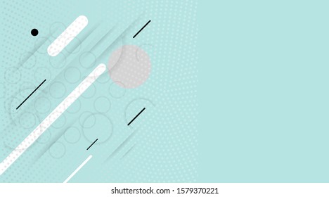 Abstract geometric technology modern white and Aqua blue color background, design vector