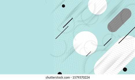 Abstract geometric technology modern white and Aqua blue color background, design vector