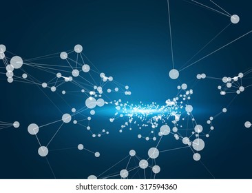 Abstract geometric technology vector design element. 