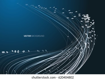 Abstract geometric technology vector design element.