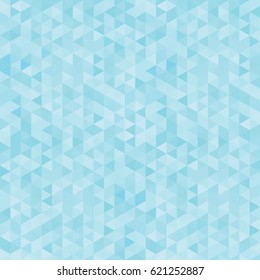 Abstract geometric template background. Blue triangles pattern