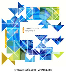 Abstract geometric template. Can be used to design, website layout,  covers