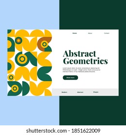 Abstract Geometric Template. Good for landing page, banner, presentations, poster, flyer and more awesome your artwork.