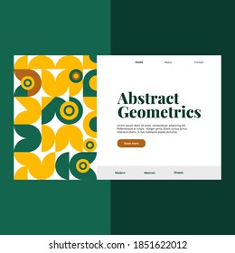 Abstract Geometric Template. Good for landing page, banner, presentations, poster, flyer and more awesome your artwork.