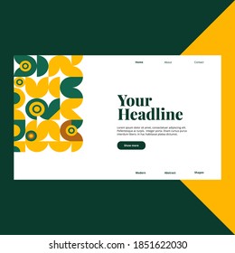 Abstract Geometric Template. Good for landing page, banner, presentations, poster, flyer and more awesome your artwork.