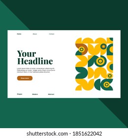 Abstract Geometric Template. Good for landing page, banner, presentations, poster, flyer and more awesome your artwork.