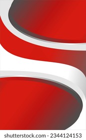 Abstract geometric template on red background. elegant style. Background frame, flyer, digital sign and concept design Editable vector illustration