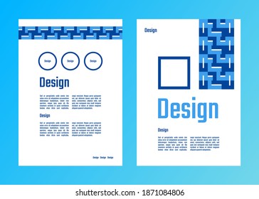 Abstract geometric template pattern, suitable for book cover, poster, magazine and any more. EPS