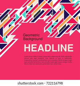 Abstract a geometric template for the presentation. Template for business and creativity and text. The ability to put a picture and text.Presentation