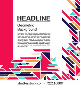 Abstract a geometric template for the presentation. Template for business and creativity and text. The ability to put a picture and text.Presentation