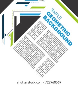 Abstract a geometric template for the presentation. Template for business and creativity and text. The ability to put a picture and text.Presentation