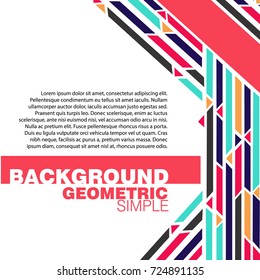 Abstract a geometric template for the presentation. Template for business and creativity and text.Set. The ability to put a picture and text.Presentation