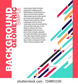 Abstract a geometric template for the presentation. Template for business and creativity and text.Set. The ability to put a picture and text.Presentation