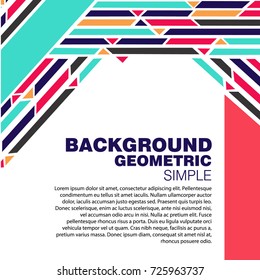 Abstract a geometric template for the presentation. Template for business and creativity and text.Set. The ability to put a picture and text.Presentation