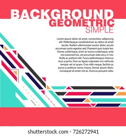 Abstract a geometric template for the presentation. Template for business and creativity and text.Set. The ability to put a picture and text.Presentation