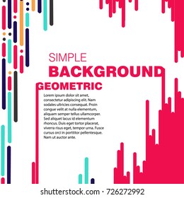 Abstract a geometric template for the presentation. Template for business and creativity and text. The ability to put a picture and text.Presentation