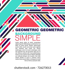 Abstract a geometric template for the presentation. Template for business and creativity and text.Set. The ability to put a picture and text.Presentation