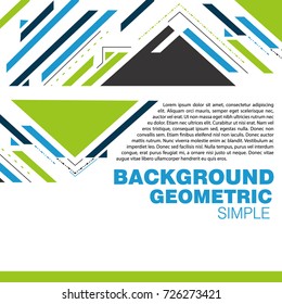 Abstract a geometric template for the presentation. Template for business and creativity and text. The ability to put a picture and text.Presentation