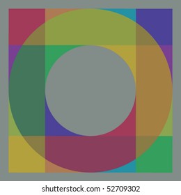 Abstract geometric template. Vector