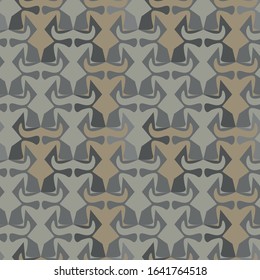 abstract geometric tessellation seamless vector pattern in neutral grey and stone colors