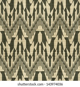 Abstrakter geometrischer Stoffdruck. Nahtloses Muster. Vektorgrafik.