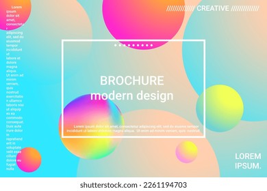 Abstract geometric texture. 3d ball shape gradients for decoration design.