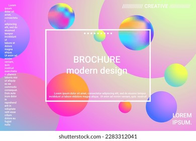 Abstract geometric texture. 3d ball shape gradients for decoration design.