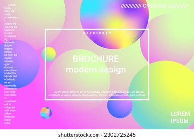 Abstract geometric texture. 3d ball shape gradients for decoration design.