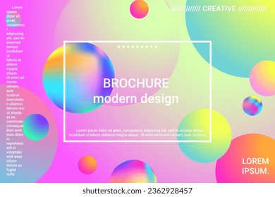 Abstract geometric texture. 3d ball shape gradients for decoration design.