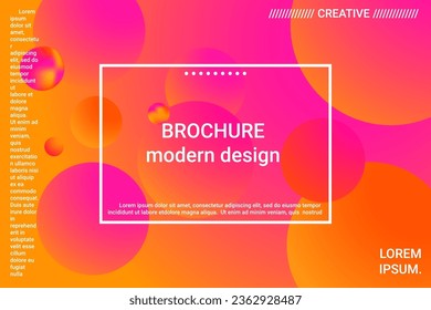 Abstract geometric texture. 3d ball shape gradients for decoration design.