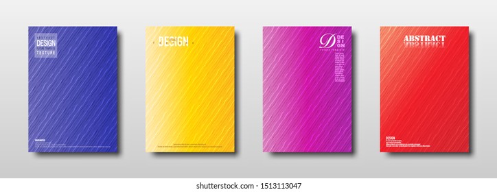 Abstract geometric texture with colorful gradient background for minimal cover design collection. Future template design for web placard poster banner. - Vector