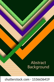 Abstract geometric texture design with colored corners, like arrows. Graphic technology background. For banners, business backgrounds, presentations. Vector illustration