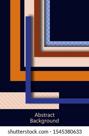 Abstract geometric texture design with colored corners, like arrows. Graphic technology background. For banners, business backgrounds, presentations. Vector illustration