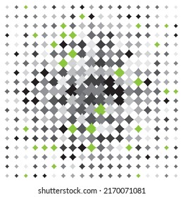 Abstract geometric texture. Halftone background with multicolored isolated rhombuses Vector design elements.