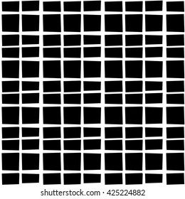 Abstract geometric texture. Irregular grid, mesh seamlessly repeatable monochrome pattern. 