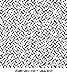 Abstract geometric texture. Irregular grid, mesh seamlessly repeatable monochrome pattern. 