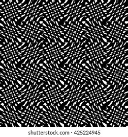 Abstract geometric texture. Irregular grid, mesh seamlessly repeatable monochrome pattern. 