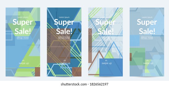 Textura geométrica abstracta. Diseño moderno de mediados de siglo con formas geométricas transparentes y superpuestas. Colores retro. Estilo de vintage de geometría retro de plantilla de medios sociales.