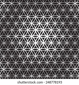   Abstract geometric texture. Seamless background texture. Hexagon shape. Black and white graphics. Halftone effect. Halftone effect.
