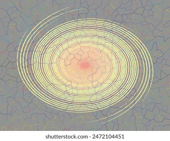 abstrakte geometrische Textur | Trendiger unscharfer Hintergrund | Gradientenmuster | Bildschirmhintergrund | Kreis-Illustration für Label-, Textil-, Poster- oder Modedesign