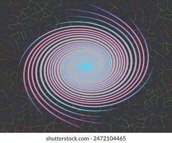 abstract geometric texture | trendy blurred background | gradient pattern | wave wallpaper | circle illustration for label,textile,poster or fashion design