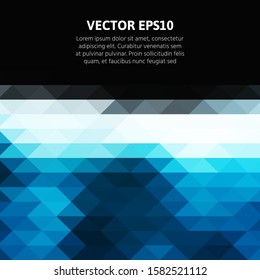 Abstract geometric texture from triangles. Images for the design of presentations, printing, business cards. Copy space for text. Stock vector illustration.
