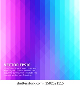 Abstract geometric texture from triangles. Images for the design of presentations, printing, business cards. Copy space for text. Stock vector illustration.