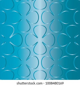Abstract geometric texture. White and blue color.Clover stylized.Futuristic gradient background, vector illustration.