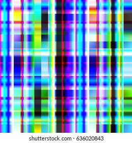 Abstract geometric textured glitch background. Seamless abstract background with geometric elements, designed with bright colored gradients. Trendy Glitch effect. Design element. Digital noise 